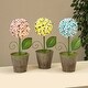 preview thumbnail 4 of 3, 16.3 Inch Battery Operated Metal Flower Tabletop Decor