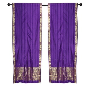 purple scarf curtains