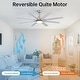 preview thumbnail 3 of 128, Sofucor 52/66/72/76/84Inch Large Ceiling Fan with Dimmable LED Light ,Remote&APP Control,8 Blades for Large Living Room,Porch