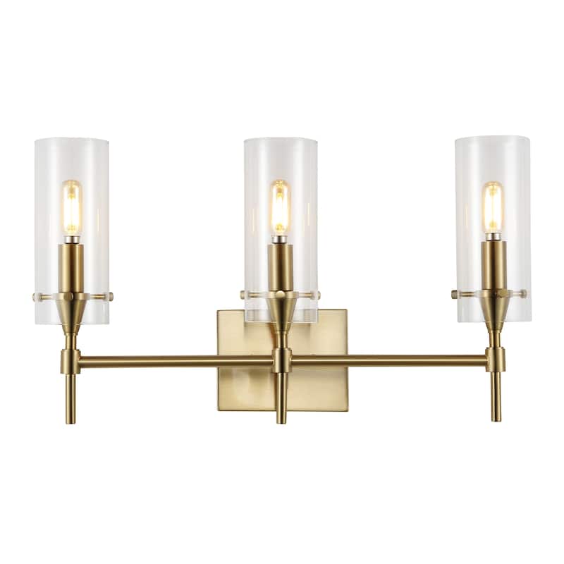 Jayce Bohemian Farmhouse Iron/Glass LED Vanity by JONATHAN Y
