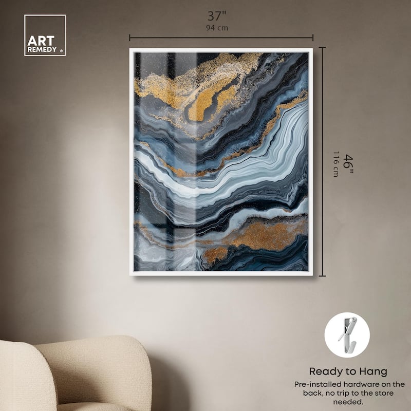 Acrylic Flow II Shadowbox by Art Remedy
