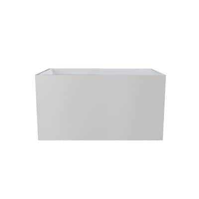 MEDUNJESS 47'' Acrylic Freestanding Bathtub Soaking Tubs