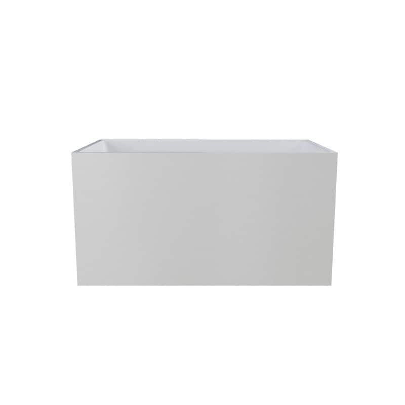 MEDUNJESS 47'' Acrylic Freestanding Bathtub Soaking Tubs