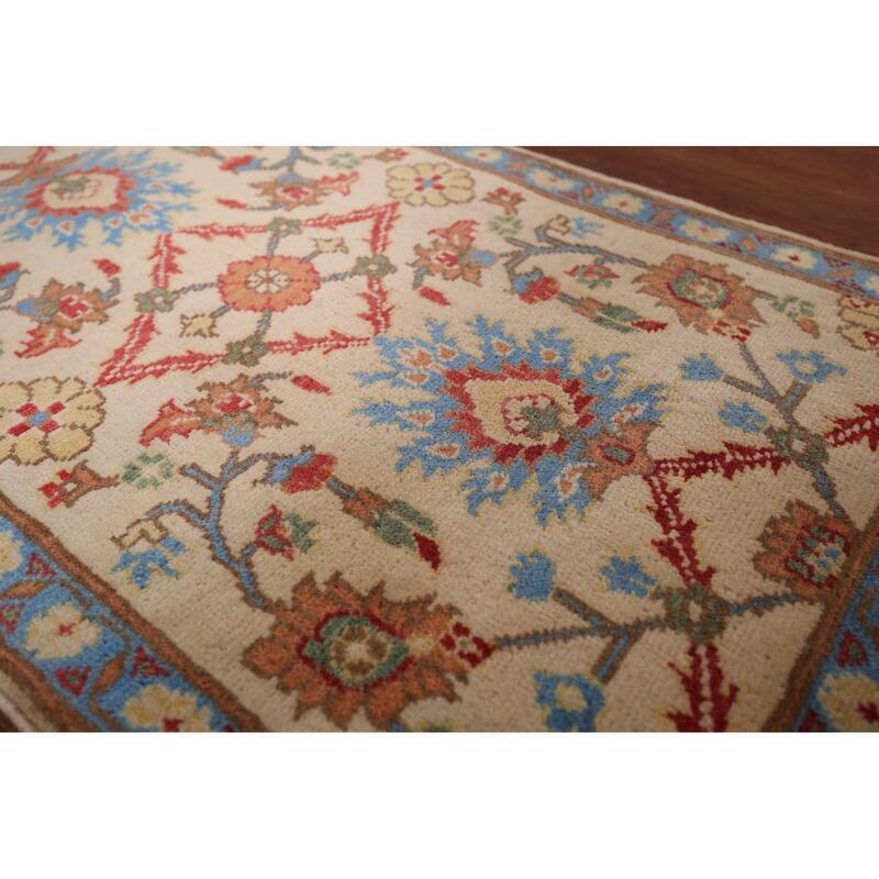 Kazak Oriental Accent Rug Hand-Knotted Wool Carpet - 1'11"x 3'1"