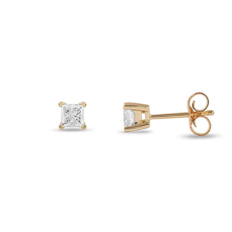 14k Yellow Gold 1/4ct TDW Diamond Solitaire Stud Earrings for Women