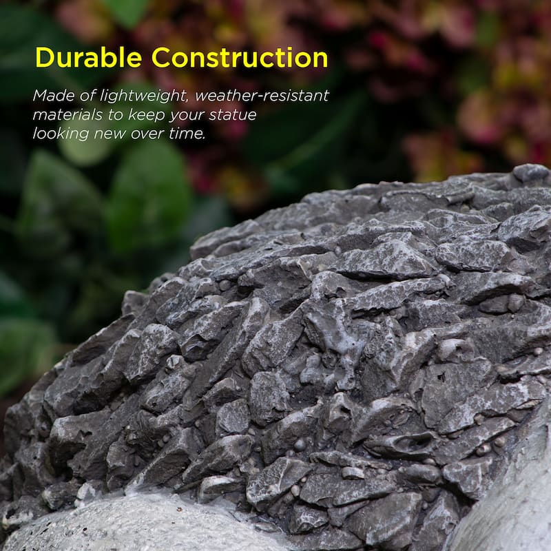 12-inch Solar Frog Statue