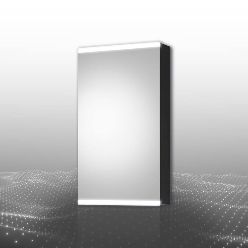 ExBrite LED Bathroom Medicine Cabinet with Mirror,Casement Door,Surface mounting only