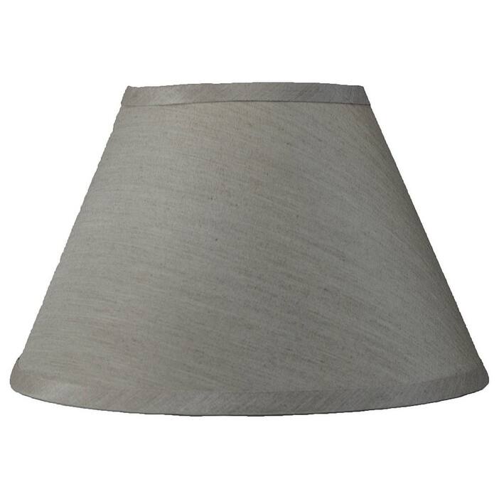Faux Silk Conical Lamp Shade, 6" Top, 12" Bottom, 7.5" Slant