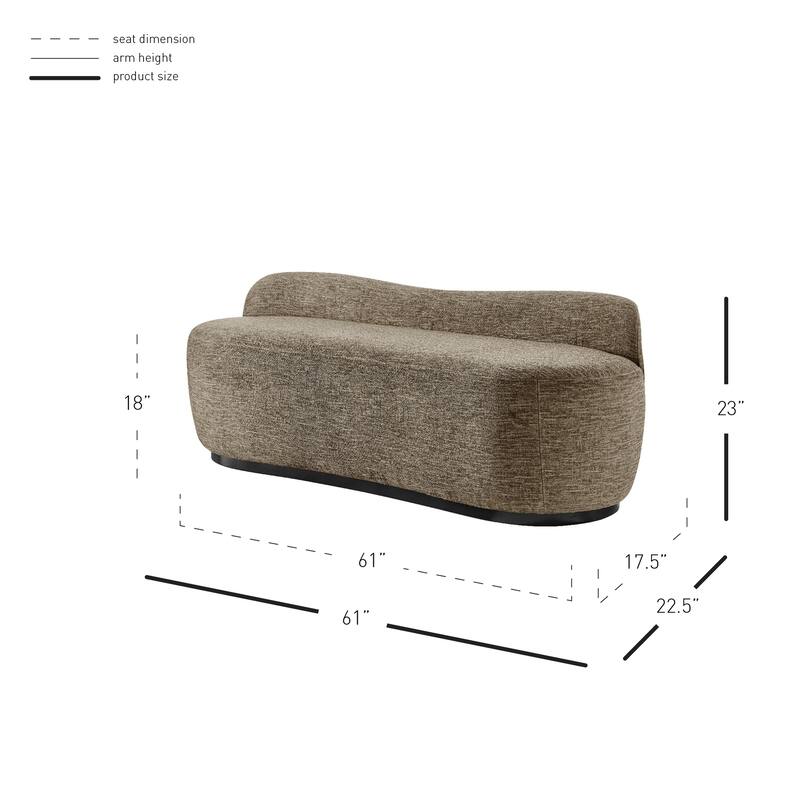 NPD Furniture Mandy Fabric Bench