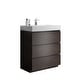 30'' Freestanding Single Sink Bathroom Vanity with Engineered Stone Top ...