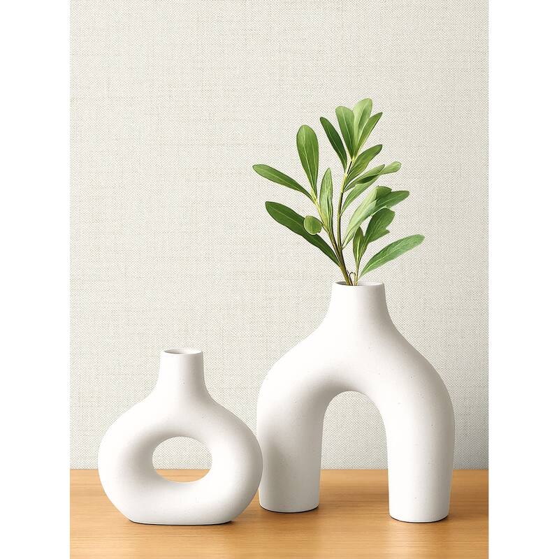 Seabrook Designs Vespia Faux Non-Woven Unpasted Wallpaper