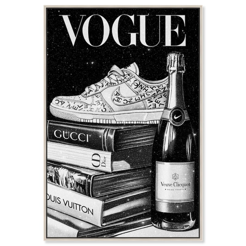 Sneaker Glitz and Glam Cover II Canvas by Art Remedy - Silver - 30" x 45"