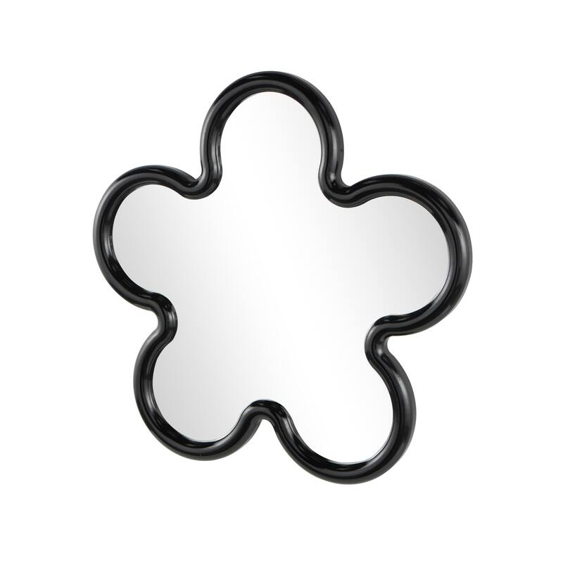 Black or White Wood Large Star Room Wall Mirror