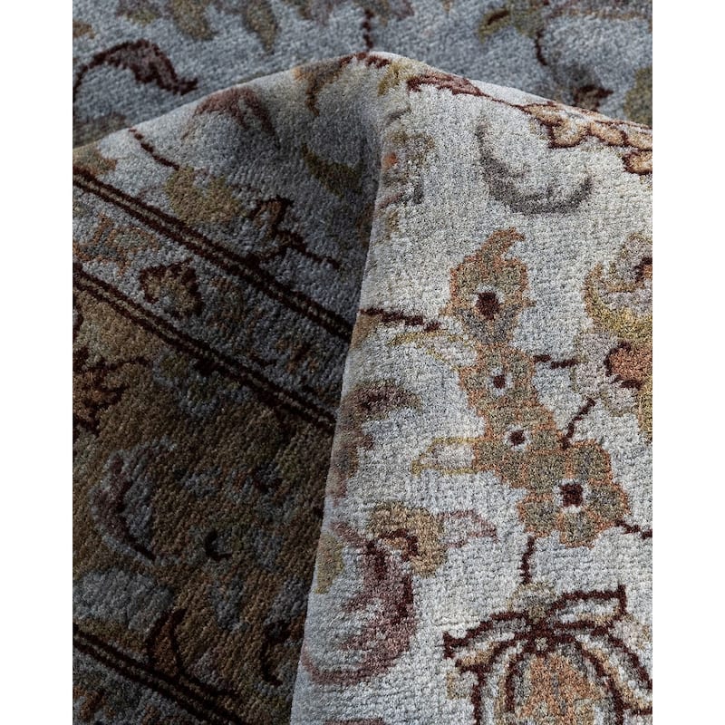 Contemporary Overdyed Wool Hand Knotted Area Rug - 3' 2" x 5' 3"