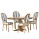 preview thumbnail 73 of 77, Dored 5 Piece Dining Set by Christopher Knight Home Dark Blue Stripe