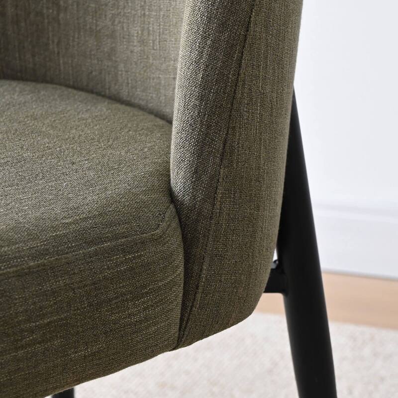 Linen Upholstered Dining Chair(Set of 2)