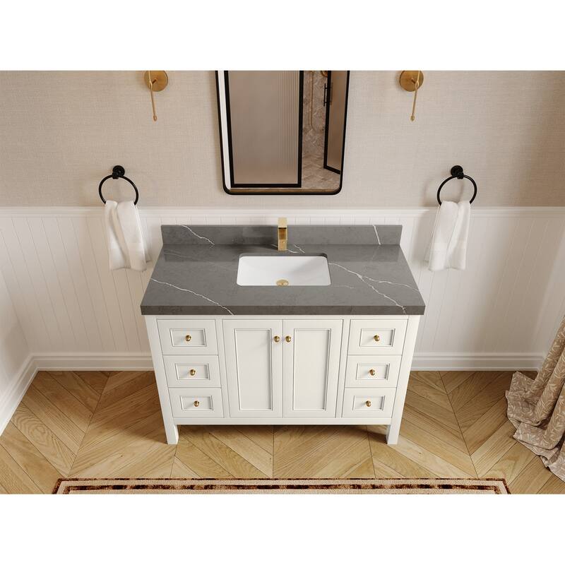 Willow Collections 48 in. W x 22 in. D Nashville Single Sink Bathroom Vanity with Countertop