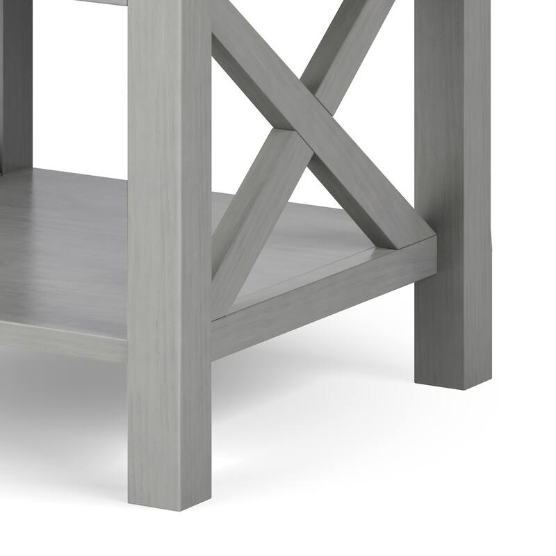 WYNDENHALL Waterloo SOLID WOOD 21 inch Wide Square Contemporary End Side Table - 21 inch Wide