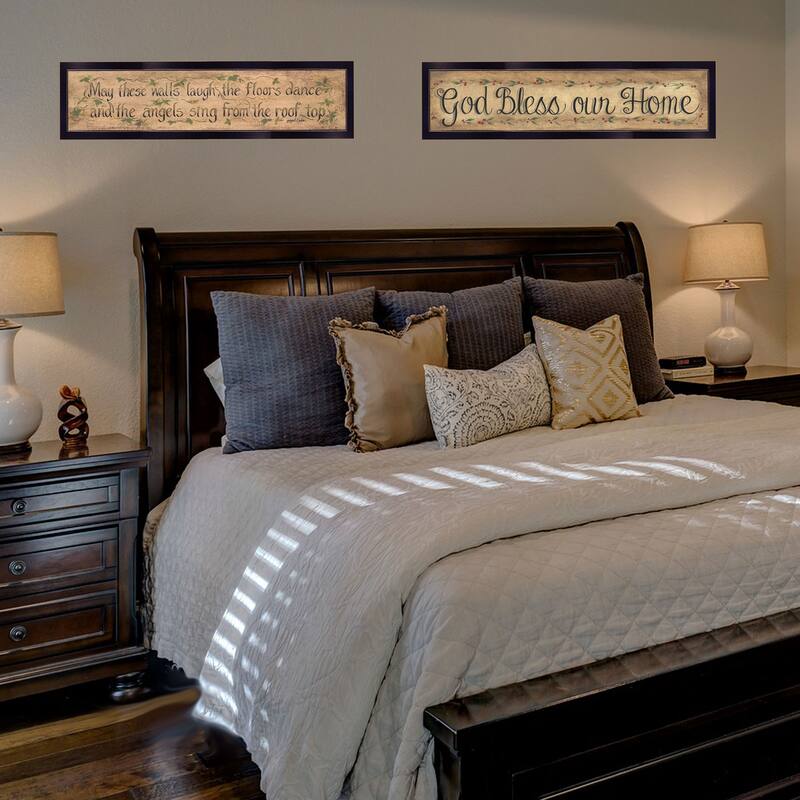 TrendyDecor4U Contemporary "Blessed Home" 2-Piece Vignette by Gail Eads