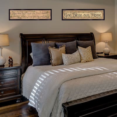TrendyDecor4U Contemporary "Blessed Home" 2-Piece Vignette by Gail Eads