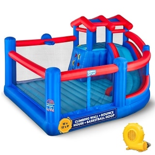 Sunny & Fun Inflatable Hoop N’ Slide Park