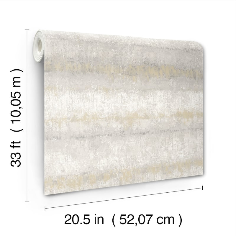 A-Street Prints Morningtide Grey Textured Stripe Wallpaper