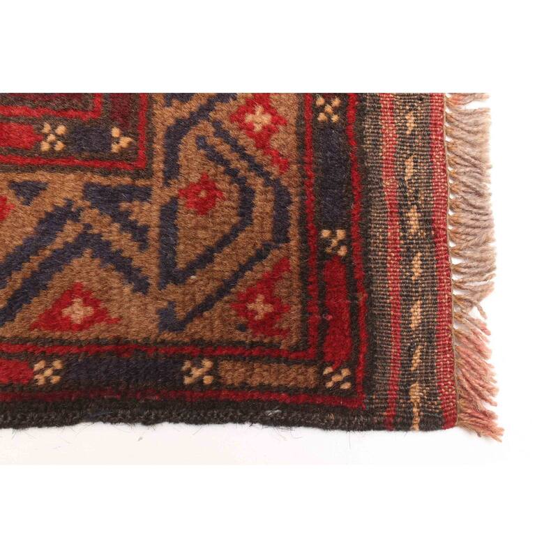 ECARPETGALLERY Hand-knotted Teimani Dark Navy Wool Rug - 2'10 x 4'5