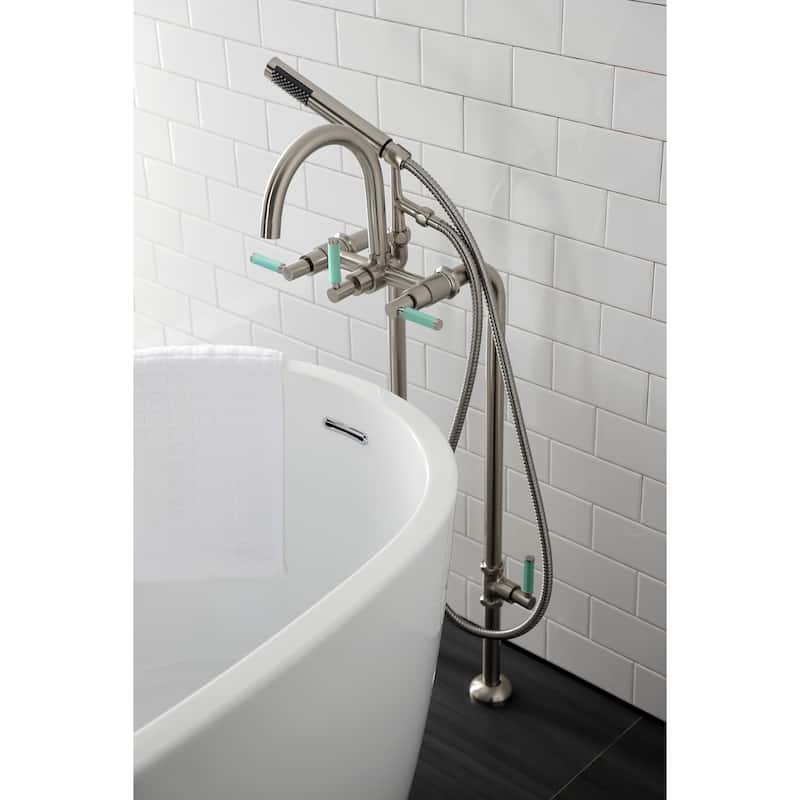 Concord Freestanding Tub Faucet with Supply Line and Stop Valve