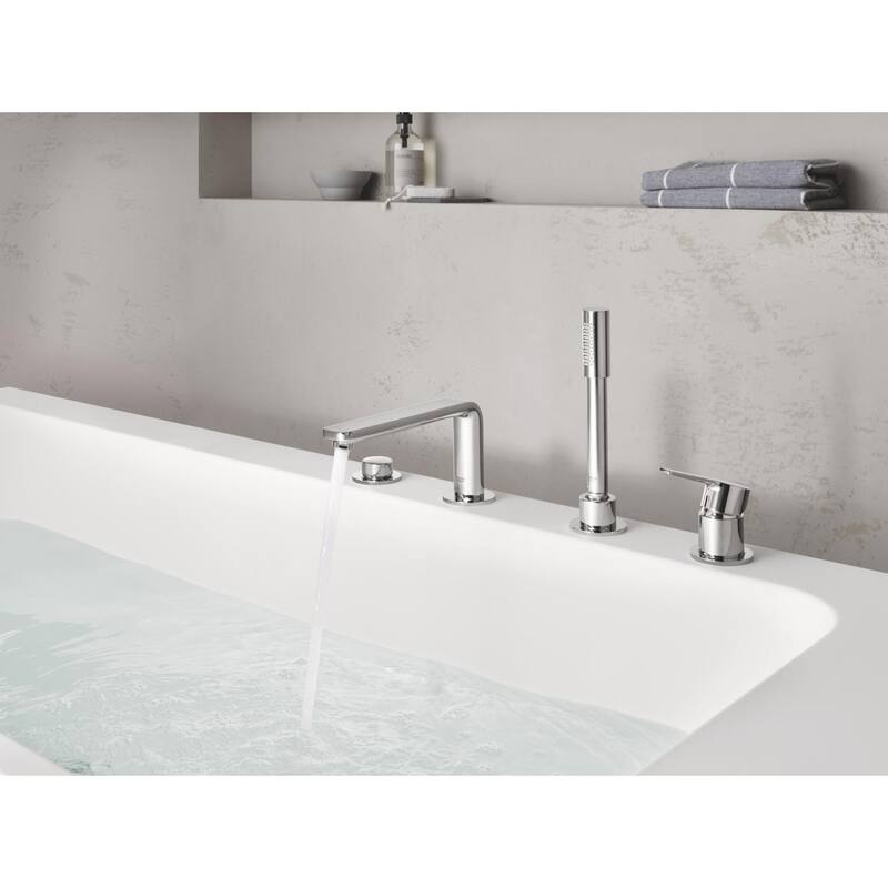 Grohe Lineare Deck Mounted Tub Filler with Built-In Diverter -