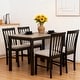 preview thumbnail 11 of 12, Compact 5 Piece Dining Set for Small Spaces(42" Table and Upholstered Chairs)
