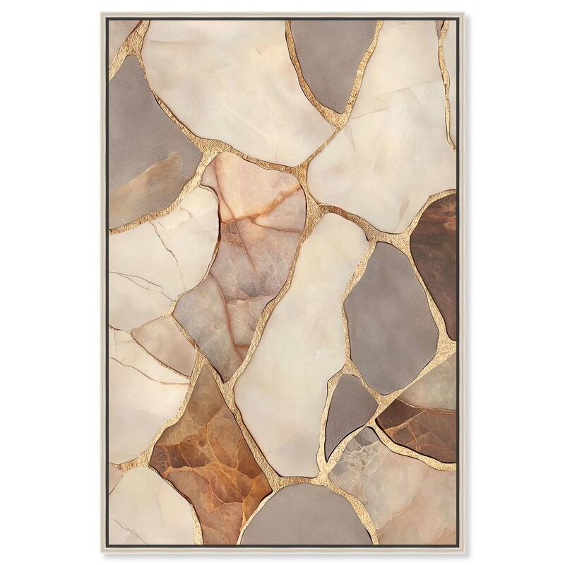Textured Earthy Tones III Canvas by Art Remedy - 10" x 15" - Silver