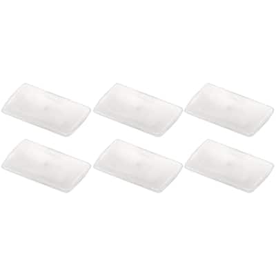 Teacher Created Resources Multi-Purpose Bin Lid, Clear, Pack of 6