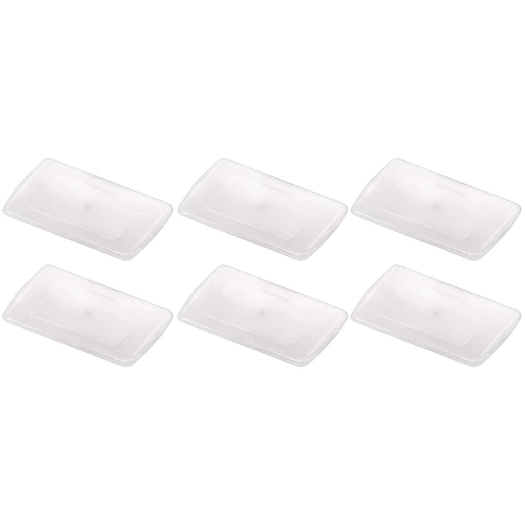 Teacher Created Resources Multi-Purpose Bin Lid, Clear, Pack of 6