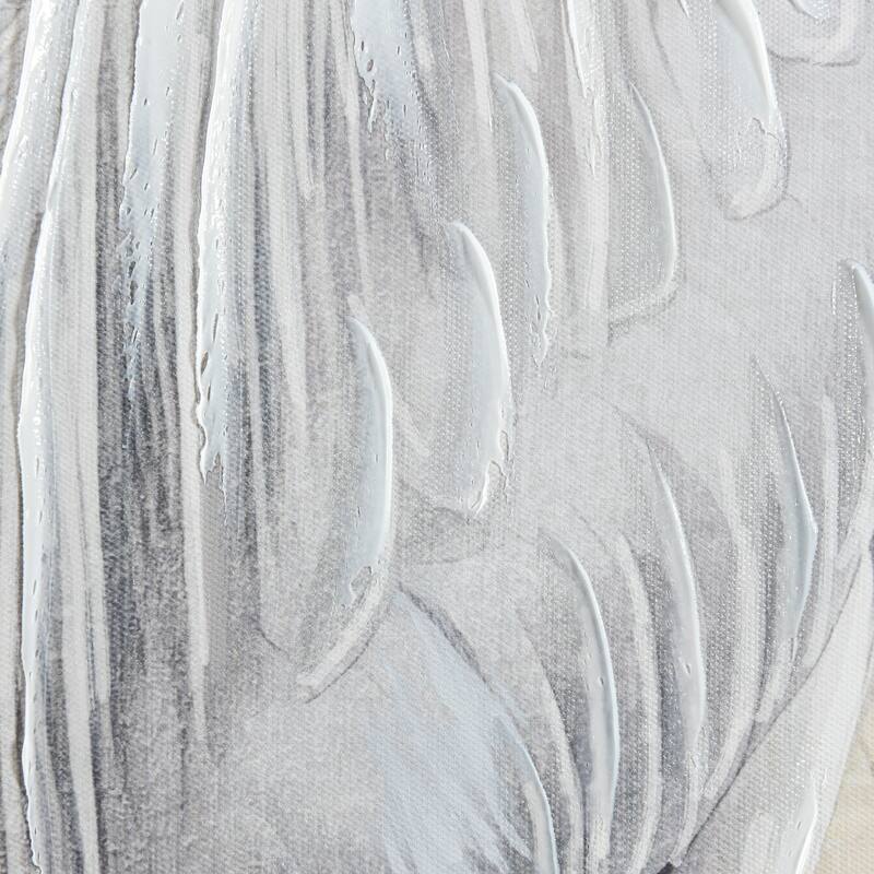 StyleCraft Southern Egret II Hand-Embellished Framed Canvas Wall Art - 32" x 48"