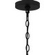 preview thumbnail 5 of 4, Bayside 5-Light Matte Black Chandelier