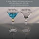 preview thumbnail 7 of 23, Premium Clear Stem Crystal Martini Glasses with Rim and Diamond-like Rhinestones, Elegant 10oz Glassware Set for Cosmopolitan