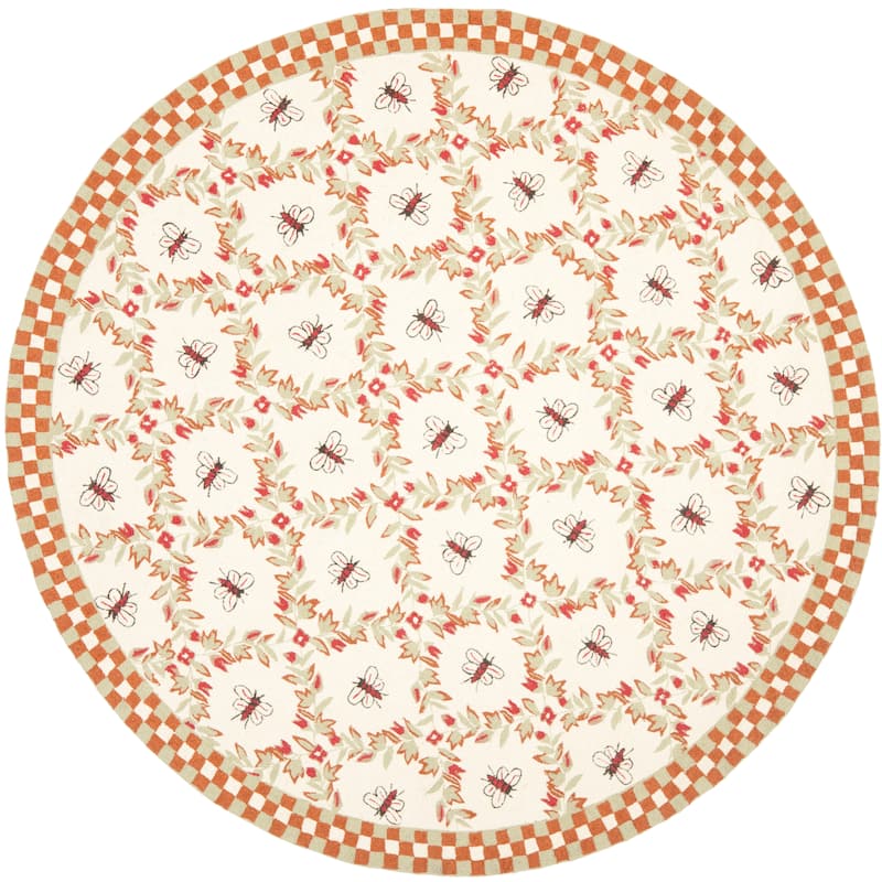 SAFAVIEH Handmade Chelsea Aubree French Country Trellis Wool Rug