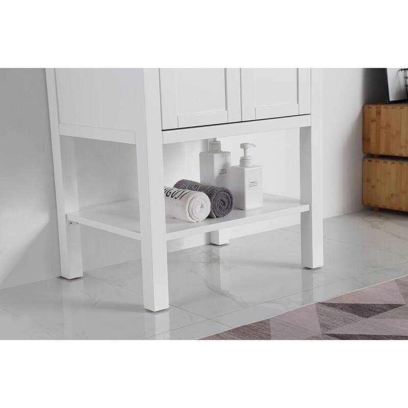 24" Tennant Brand Larvotto Light Wheat Modern Bathroom Vanity