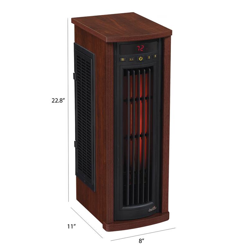 Portable Cherry Electric Infrared Quartz Oscillating Tower Heater