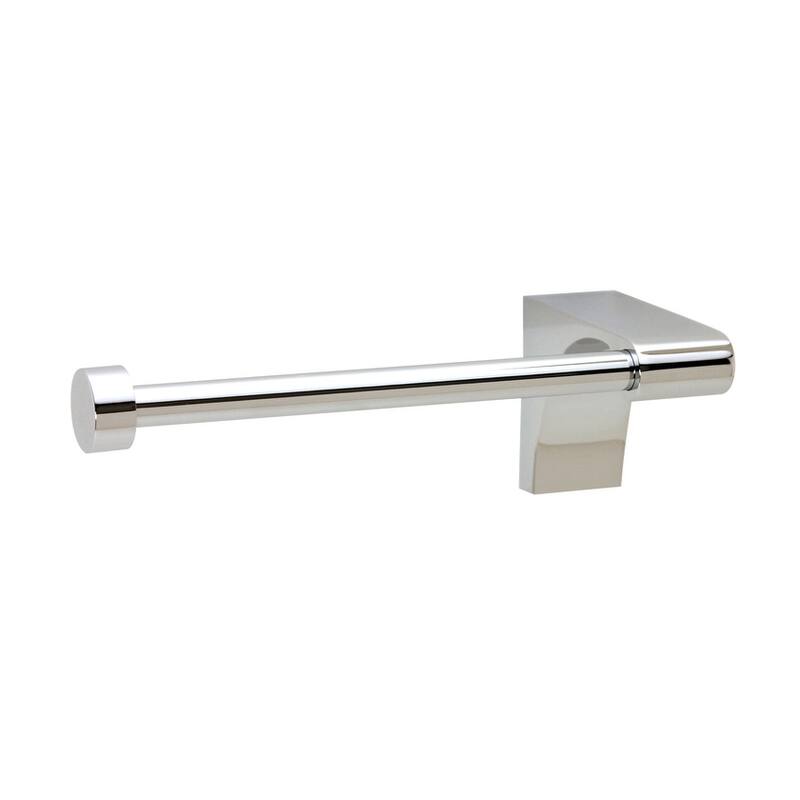 Alno Luna 4-7/8 Inch Wide Right Mount Single Post Slide On Toilet - Polished Chrome