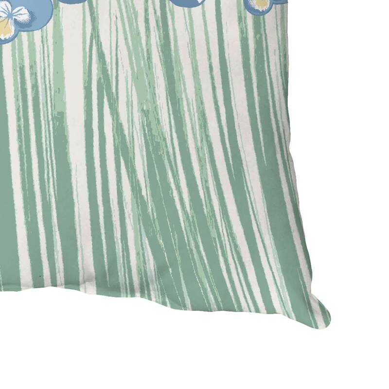 Field of Pansies Throw Pillow