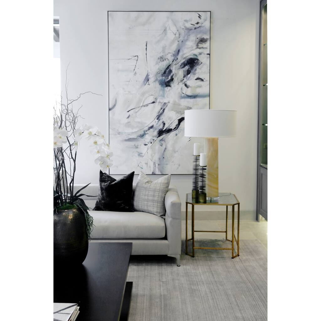 EXQUISITE RUGS Sanctuary Hand-loomed Bamboo Silk/Wool Light Taupe Area Rug.