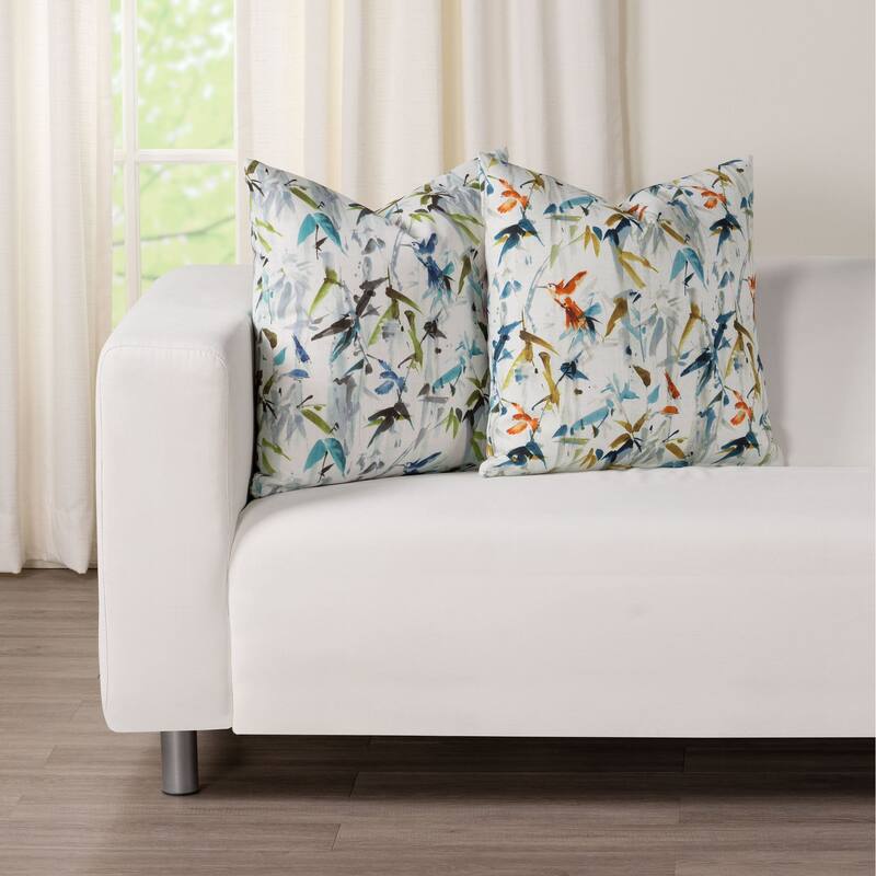 Siscovers Hummingbird Painted Print Throw Pillow