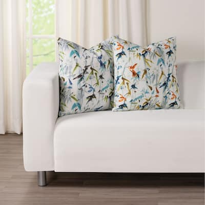 Siscovers Hummingbird Painted Print Throw Pillow