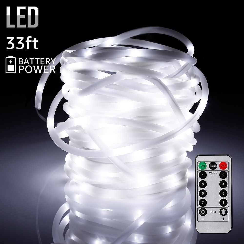 33 Feet 100 Led Fairy Lights Battery Operated with Remote Control