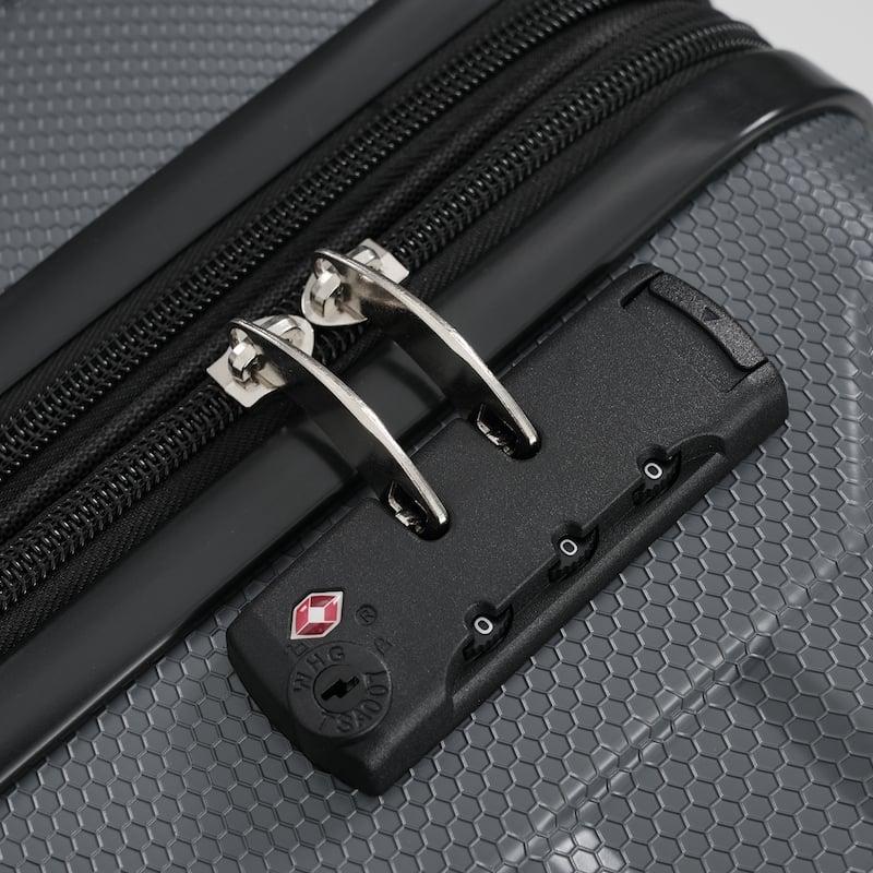 20 Inch Hardshell ABS Carry on Luggage, Durable Expandable Travel Suitcase with Spinner Wheels, TSA Lock