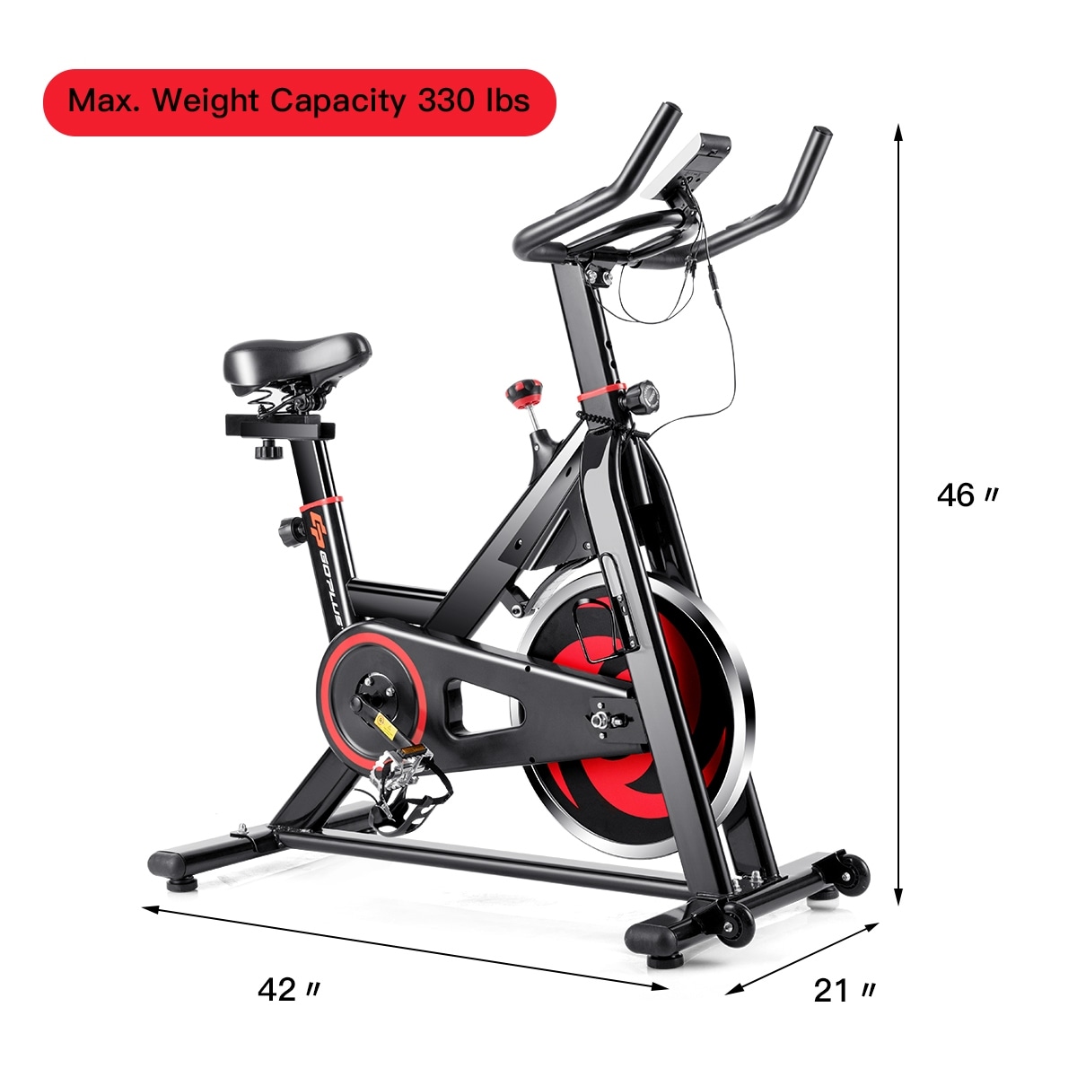 Details about   Heka Exercise Bicycle Indoor Cycling Fitness Stationary Bike w/ 40lbs Flywheel 