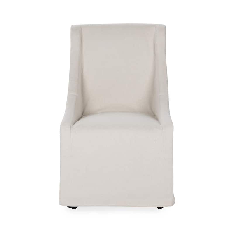 Classic Home Warwick Upholstered Rolling Dining Chair