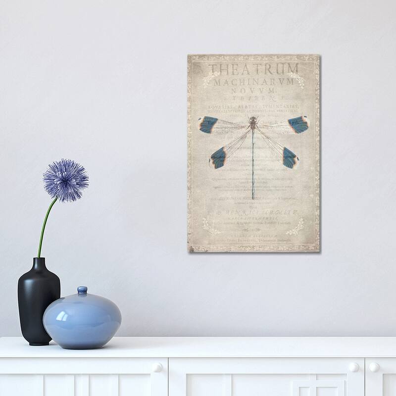 iCanvas "Dragonfly Book I" by Kimberly Allen Canvas Print - 18x12x1.5