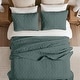 preview thumbnail 35 of 110, Madison Park Quebec Embroidered Reversible Oversized 3-piece Solid Texture Bedspread Quilt Set with Matching Shams